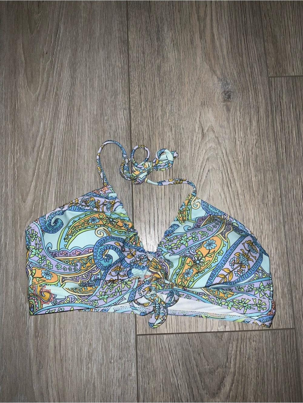 SHEIN Patterned Bikini Top